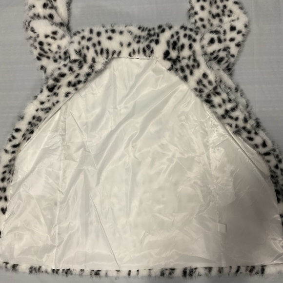 NWT Snow Leopard Faux Fur Plus Size Coat L - Picture 13 of 14